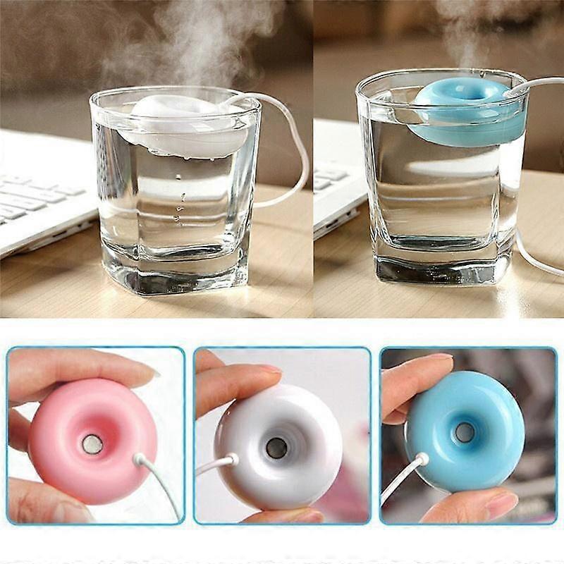 1 Pcs Mini Donuts USB Humidifier Air Purifier Aroma Diffuser Office Home Room Car Portable