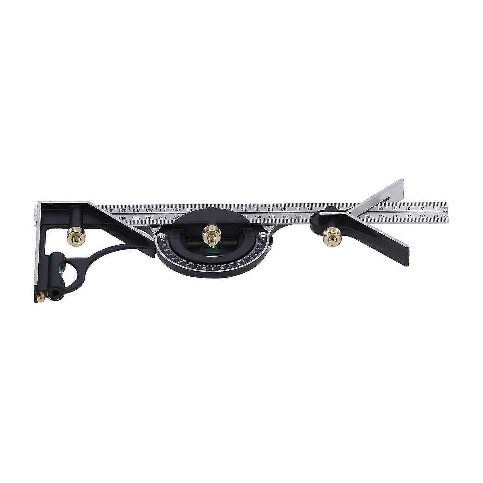 Combination Ruler Stainless Steel Caliper Protractor Angle Guage Woodworking Measure Tool 300mm