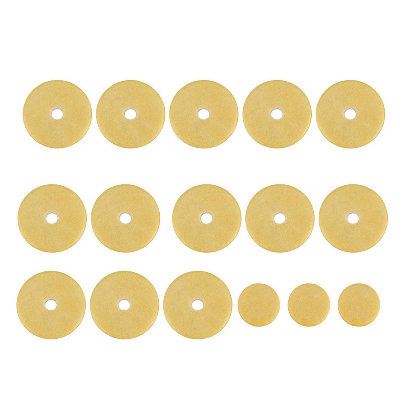 16pcs High Quality Durable Flute Pads Set Flute Replacement Accessories Yellow