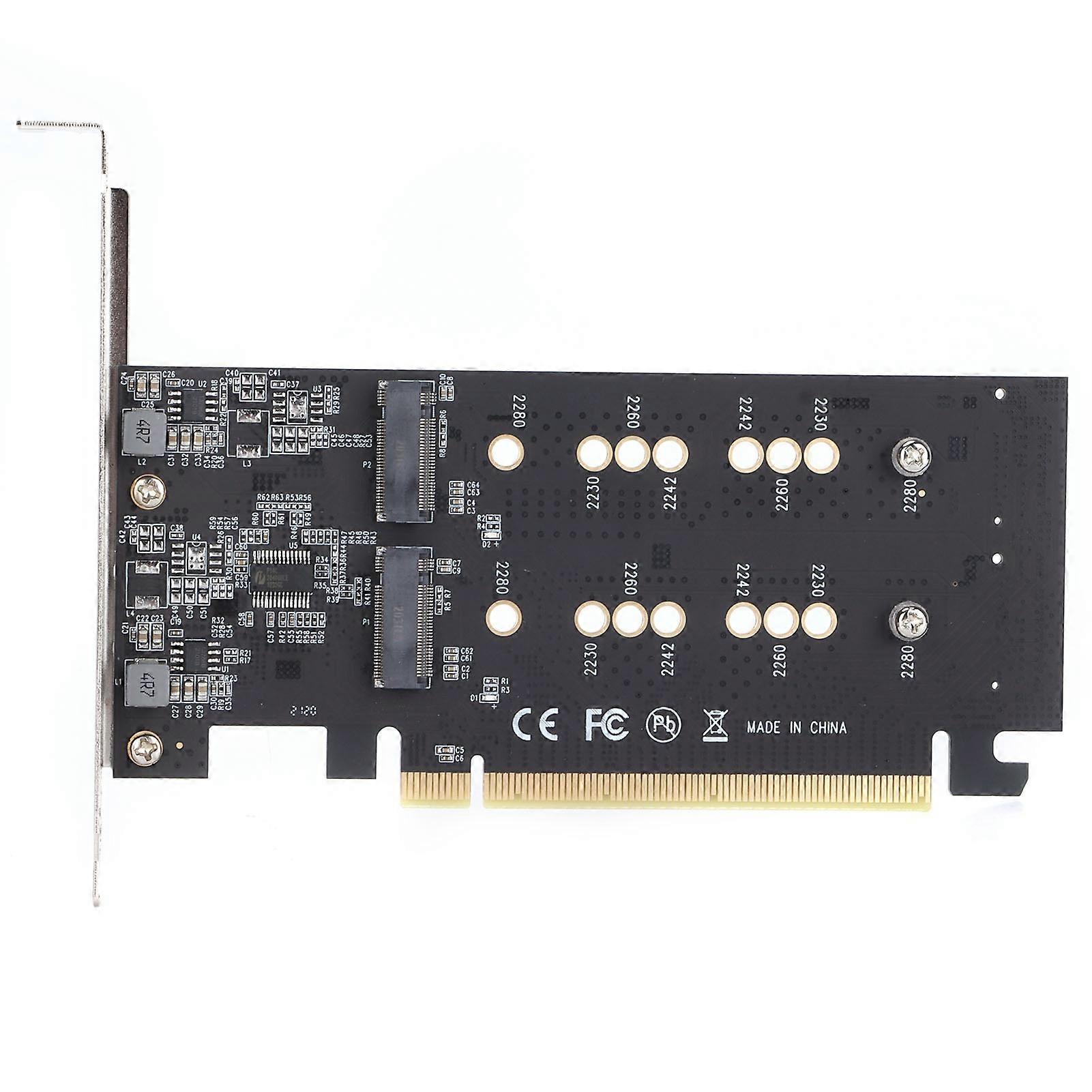 M.2 Ngff To Pcie 3.0 1X Adapter, Dual M.2 Ssd Support For Enhanced Storage Solutions, Compatible With Desktop And Laptop For Easy Upgrades