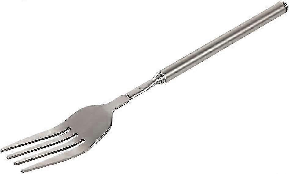 BBQ Fork, Extended Fork Extendable Bbq Fork, Barbecue Fork Stainless Steel Long Bbq Fork Bbq Tools Fork Telescopic Fork Bbq Spatula Fork, for Party Bb
