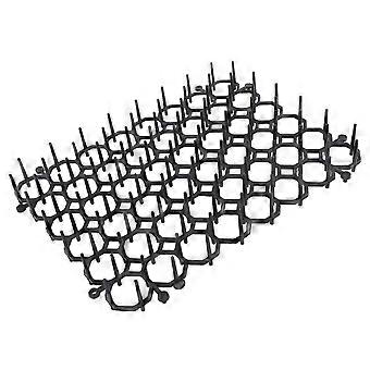 12Pcs Chat Dissuasion Tapis Anti Chat Chien Réseau Intérieur Extérieur Répulsif Formation Plastique Spike Mat pour éloigner les chats Chiens Protéger les plantes-Bon