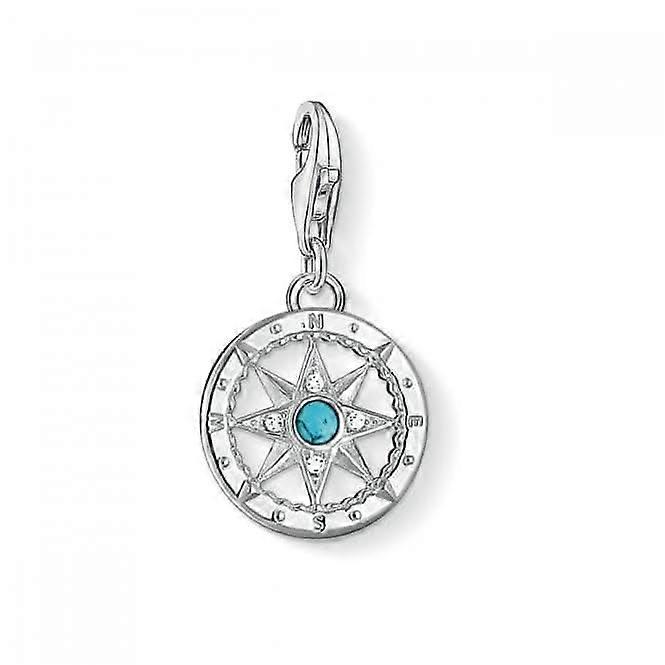 Thomas Sabo Charm Club Compass Turquoise Charm 1228-405-17