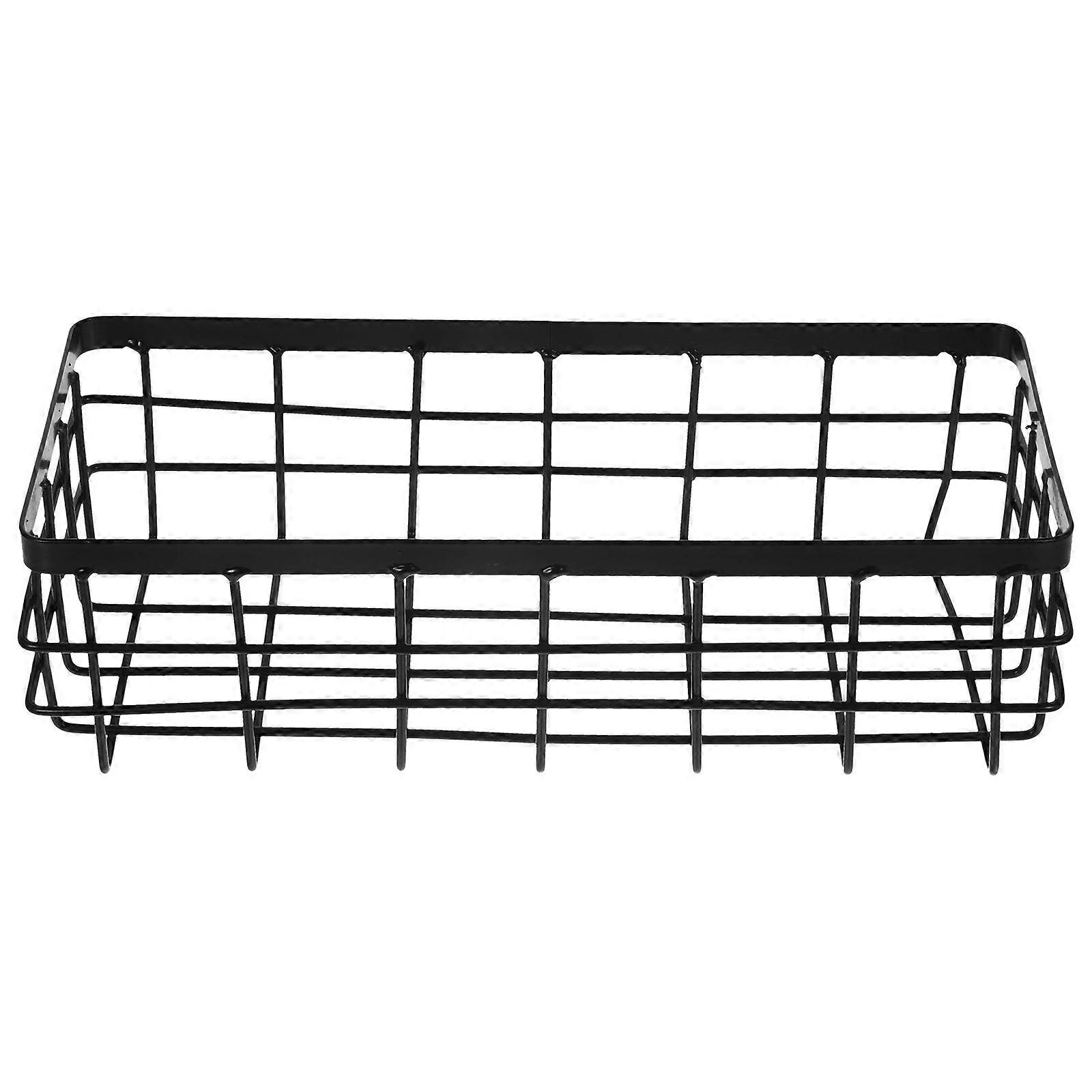 Rectangular Metal Storage Wire Basket Bathroom Wall Shower Storage Shelf