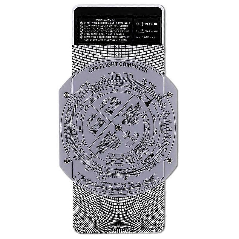 E6B Flight Computer Aviation Plotter Circular Slide Rule Used in Aviation Flight Training Pilot Trai