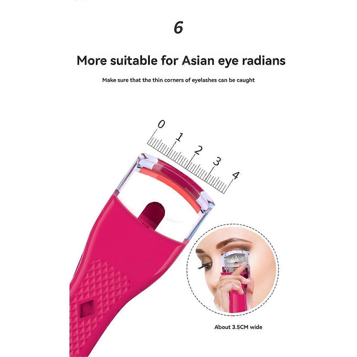 電動まつげカーラー アイコントゥア 急速加熱カーラー ローズレッド