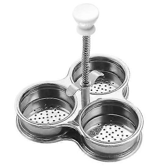 Useful High Temperature Resistance Labor-saving Fine Holes 3 Grids Poached Egg Cooker Steamer Kitchen Supplies Egg Steamer