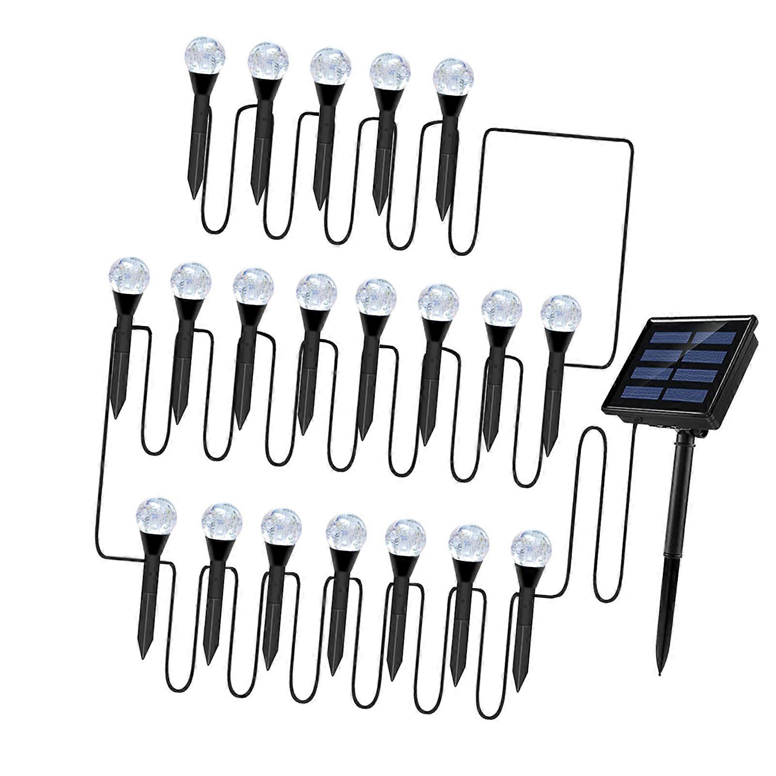 Solar Bubbles Lawn Lamp String 20 LEDs 6.75m Warm Light