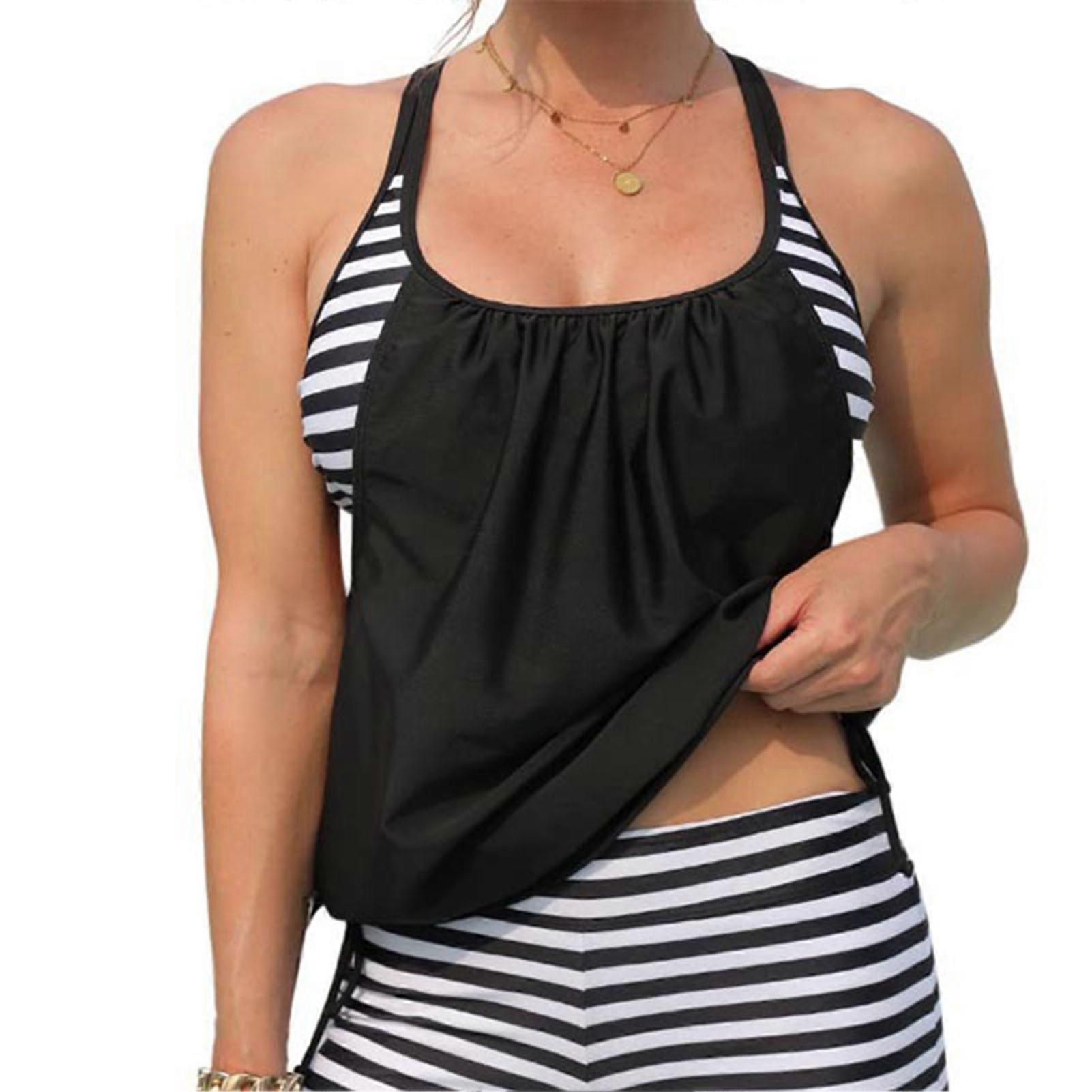 Printed Split Sling Swimsuit Set