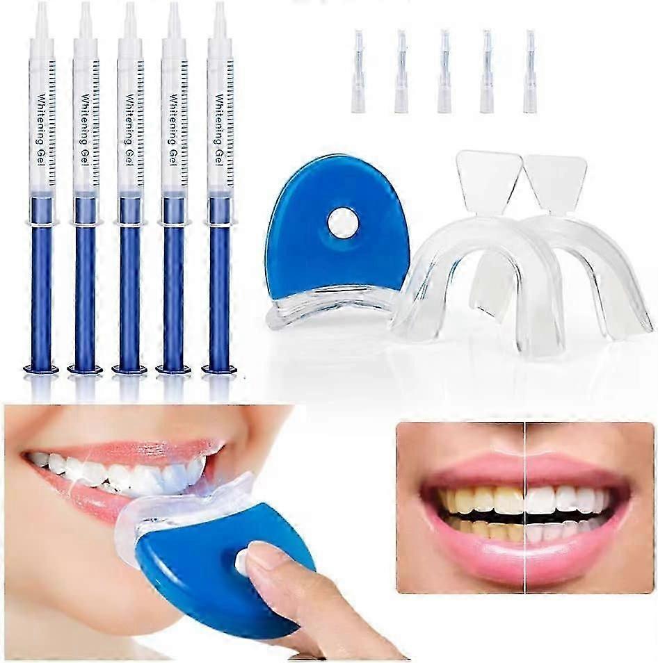 Teeth Whitening Kit 53ml Whitening Gel with Professional LED Light Reduce Sensitive Teeth Whitening Kit Remove Stains Whiten Teeth Quick Resultsing