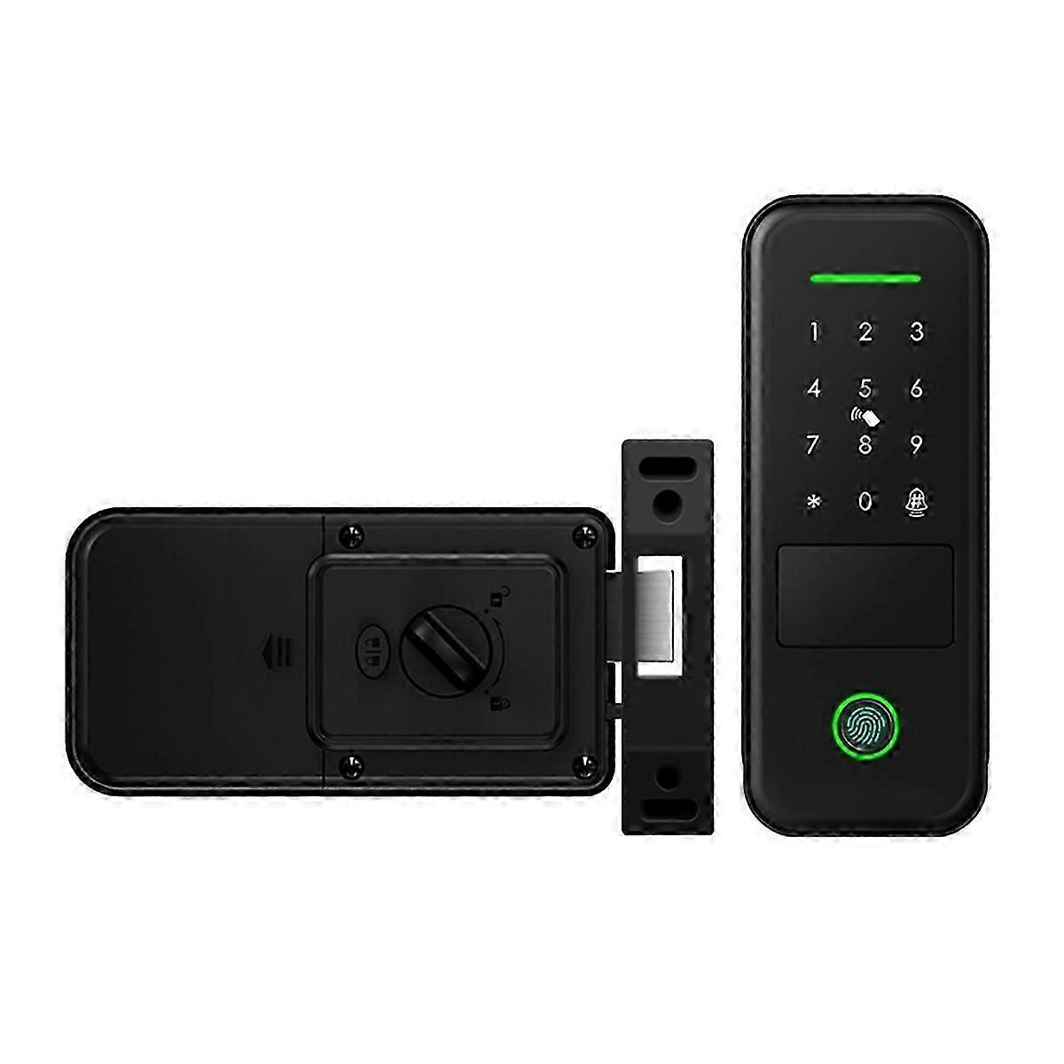 指紋屋外ガーデンロックリモートTUYAWIFIアプリスマートライフコードキーレススマートドアロック電動リムロック