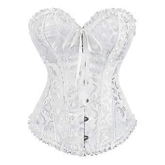 Women's Boned Overbust Lace - Up Corset Bodyshaper Princess Bustier Top