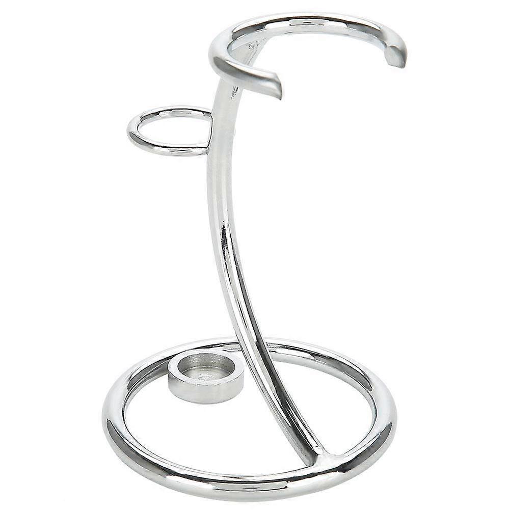 Heavy Chrome Refined Curved Manual Shaving Stand