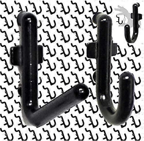 Hook Kit for Pegboard - 300 Black Tool Storage Hooks for Garage Organizer, Compatible with Standard Pegboards
