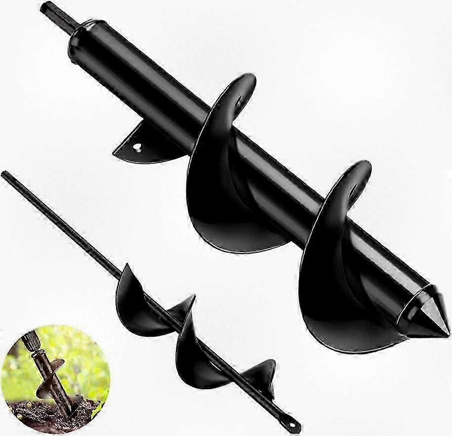 2pcs Spiral Drill Bit for Planting Bulbs Seedlings in Garden