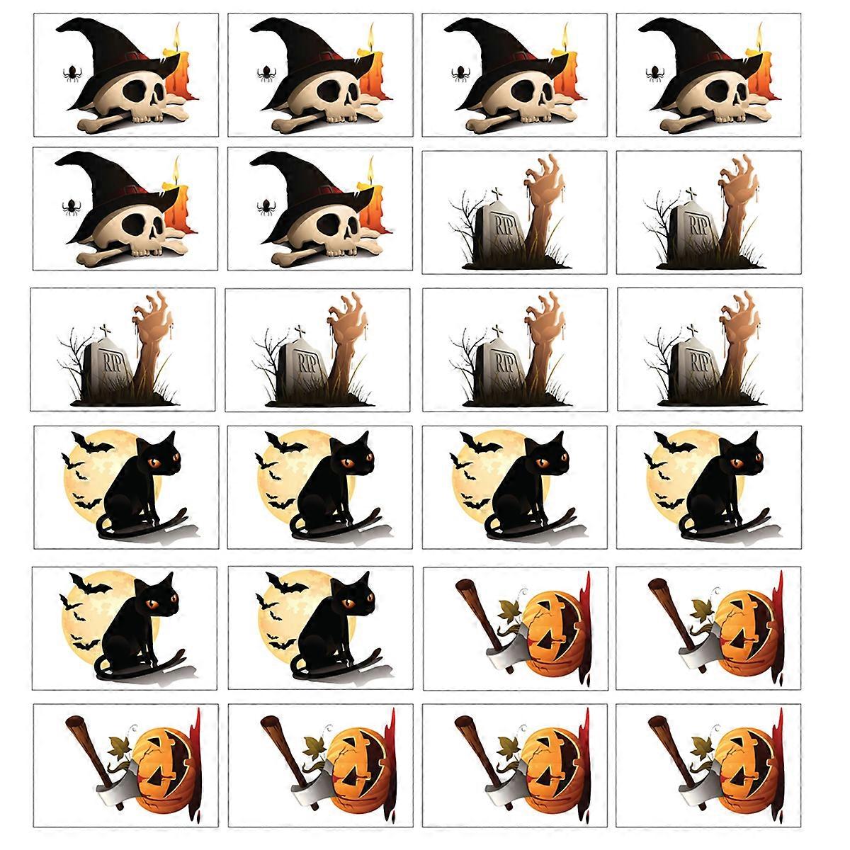 Halloween Decal, Weather Resistant, Adhesive Backing