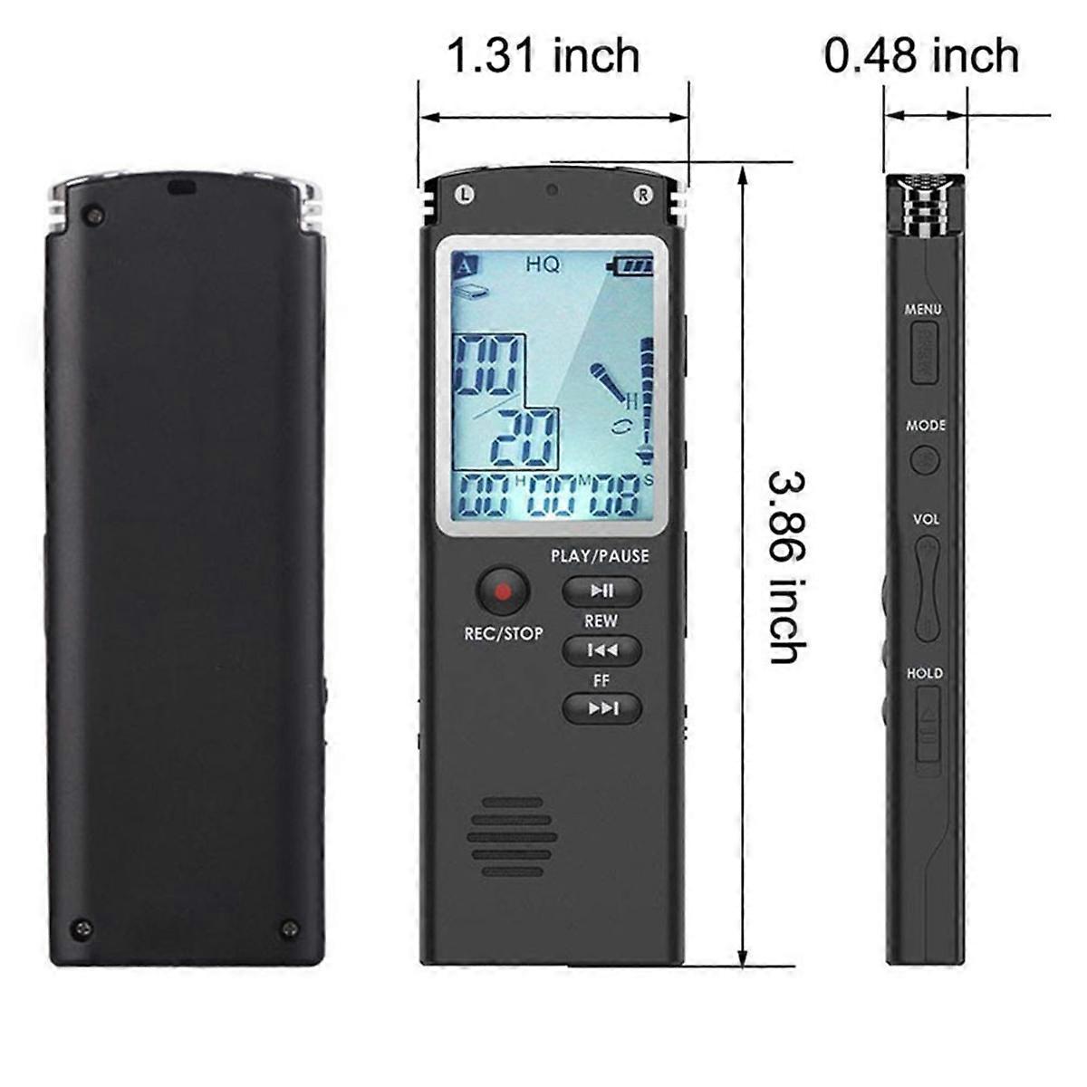 8GB Voice Recorder USB Professional 96h Dictaphone Noise Reduction Digital Audio Voice Recording wi