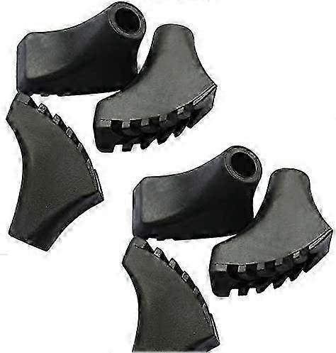 Embouts de rechange pour bâtons de randonnée - 6 pièces, noir