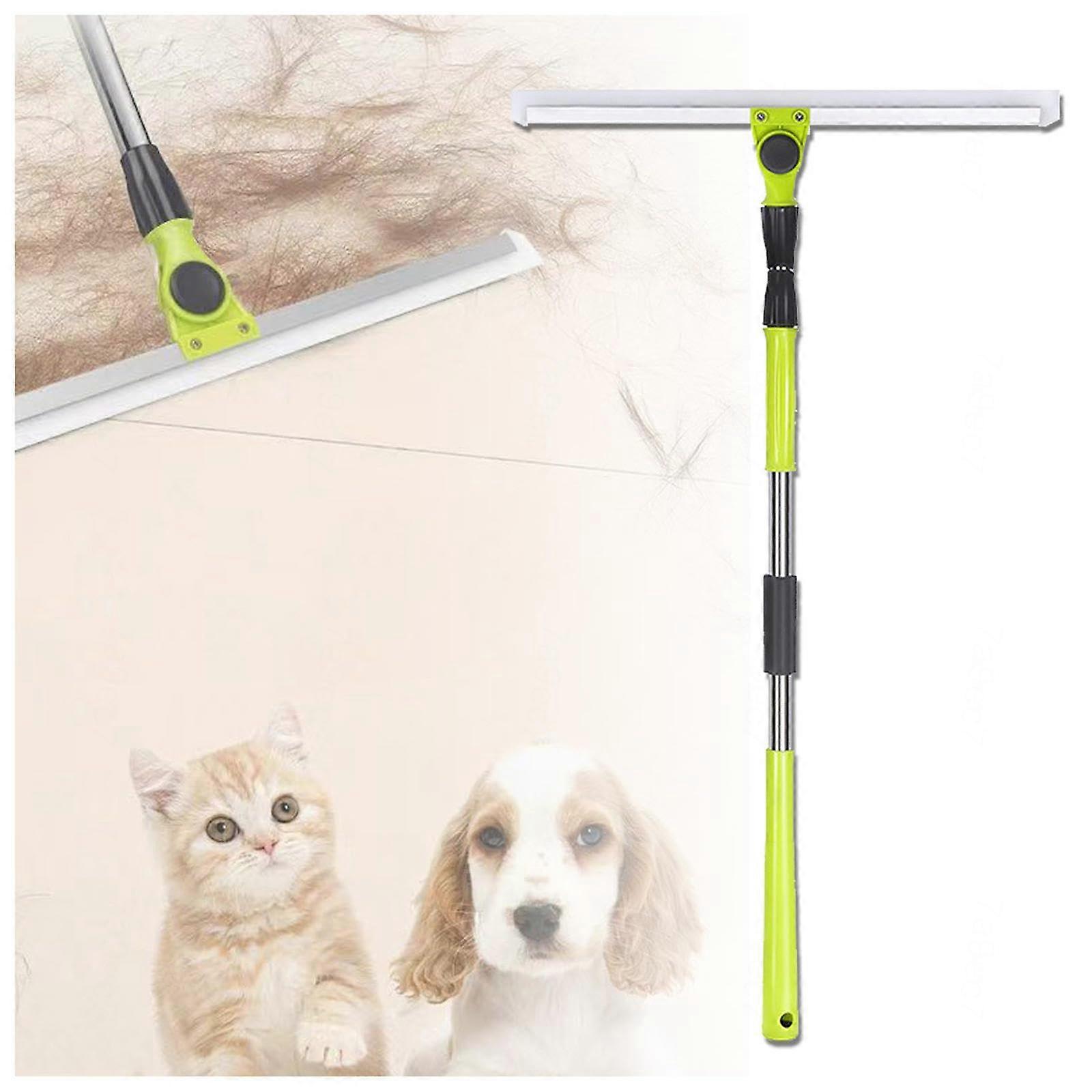 Squeegee for Floor, with 51 Long Handle Floor Squeegee for Tile Floor, Air Broom and Dustpan