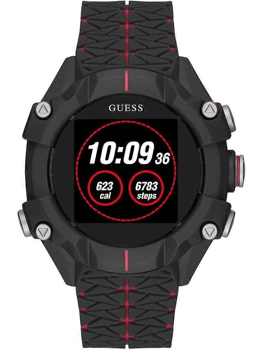 Guess Herrenuhr aus schwarzem Harz C3001G1