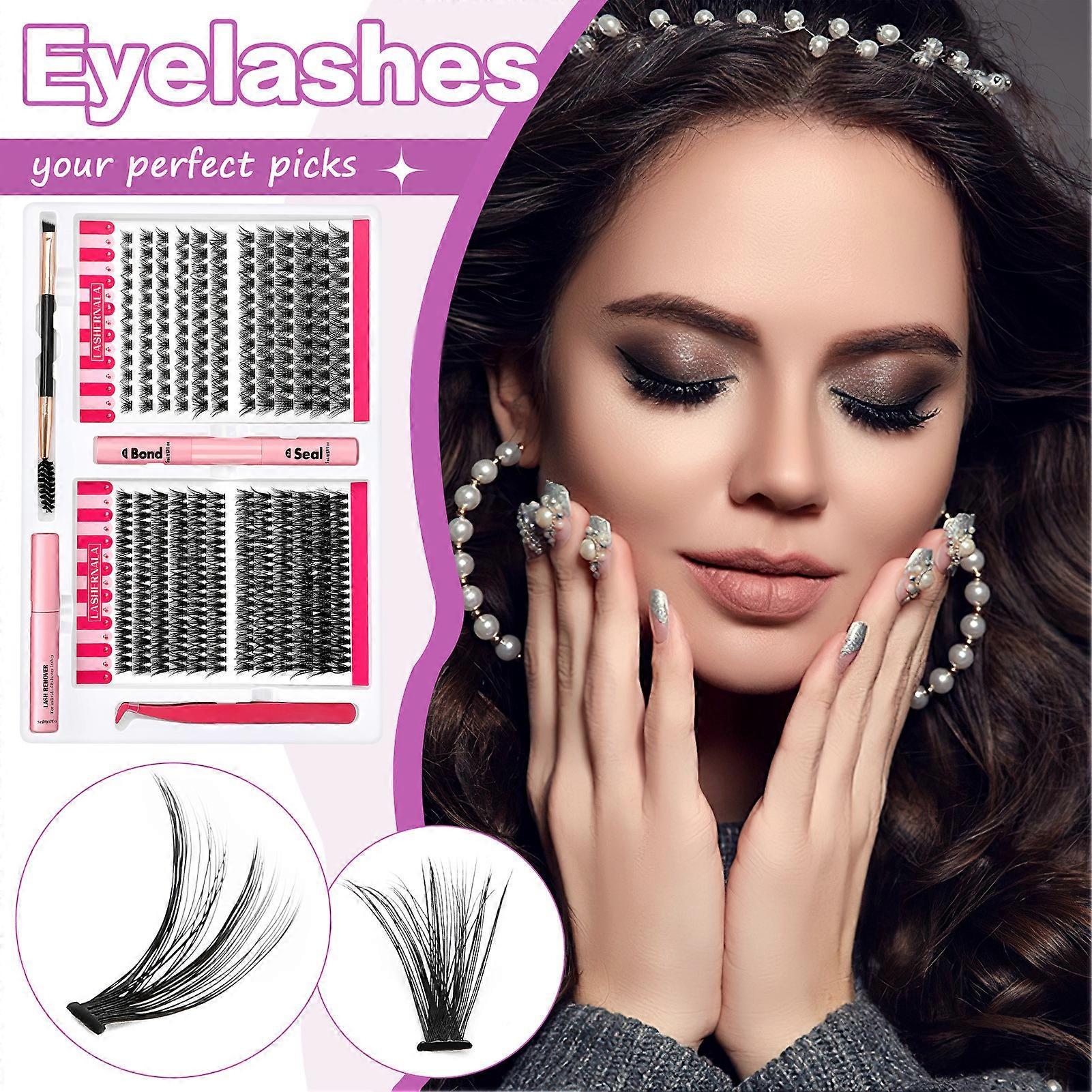 Simulation Grafted False Eyelashes Kit C/D Reusable False Eyelashes