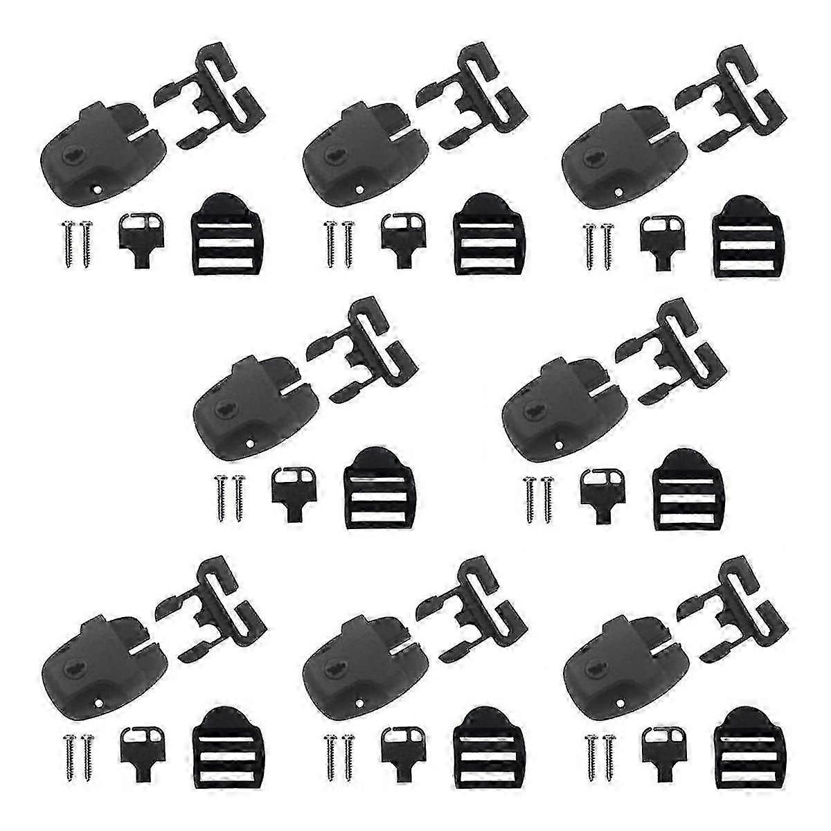 Spa Hot Tub Cover Clips Replacement, Hot Tub Cover Latch Repair Kit, Latch Locking with Key and Screws