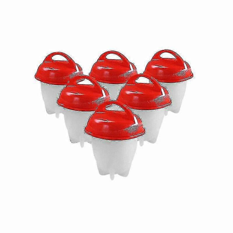 6pcs Silic Boiled Egg Er Poacher Er Without S