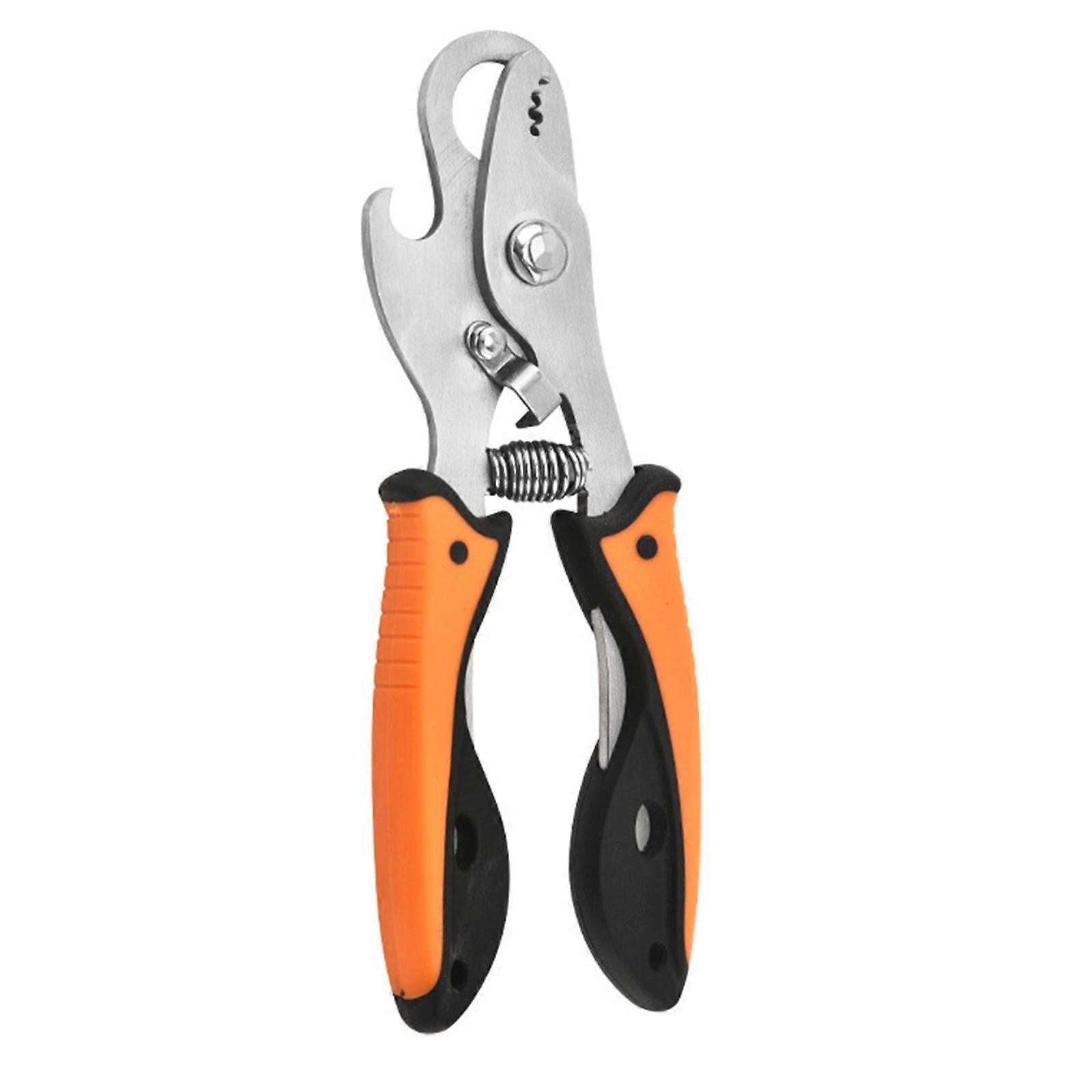 Snail Tail Removal Tool Lightweight Stainless Steel Snail Scissor Cutters Design For Easy Handling And Cleaning  orange color