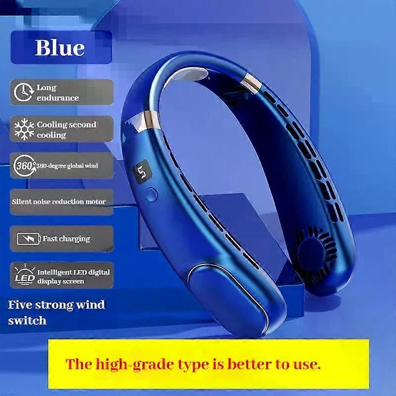 Portable Neck Fan,Lightweight Hands Free 3 Speeds 4000mAh Rechargeable Mini Personal Fans Suitable for Travel Office White