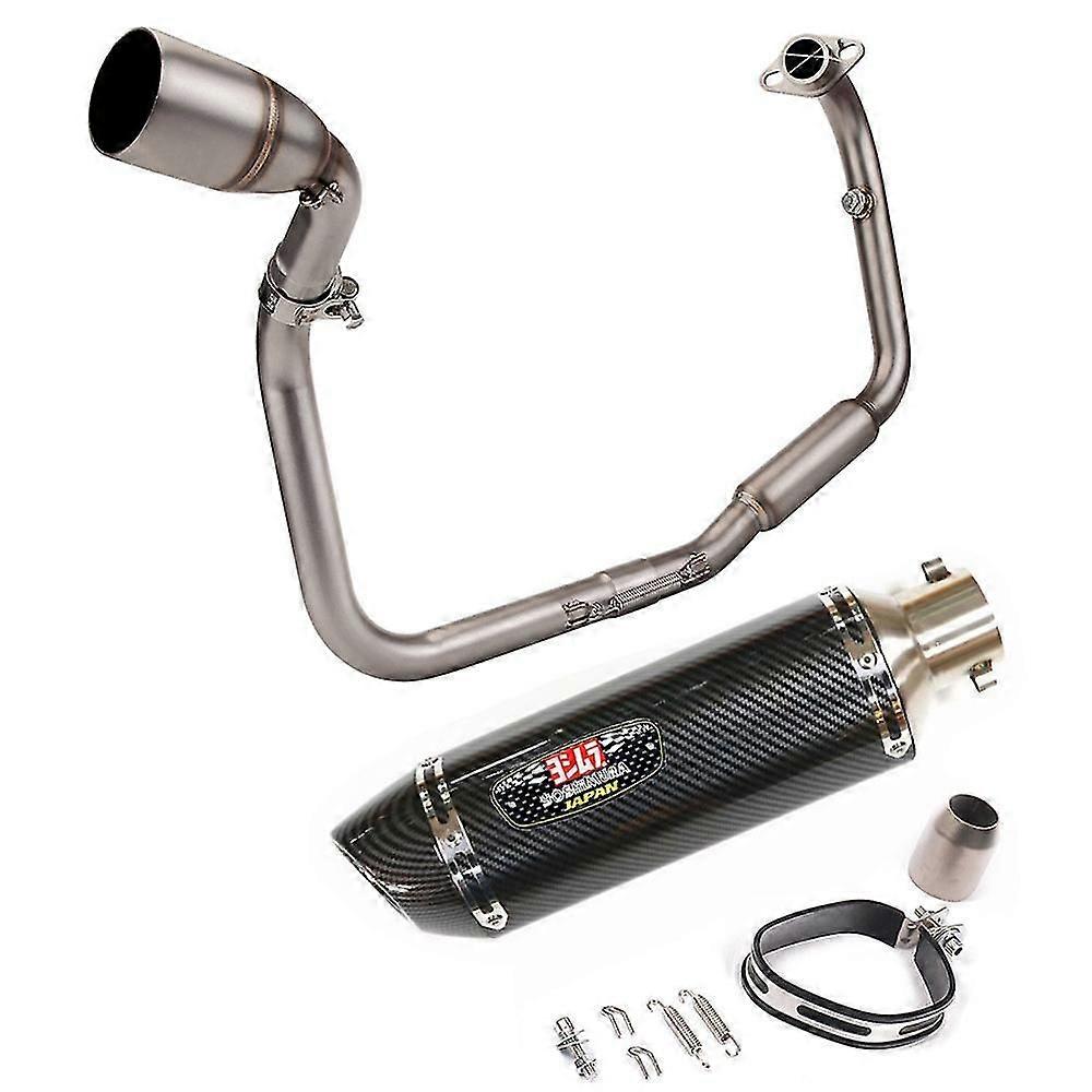 For Benelli TNT125 TNT135 Motorcycle Exhaust Yoshimura Muffler Full Systems Escape Moto Modified Front Link Pipe 2016-2022