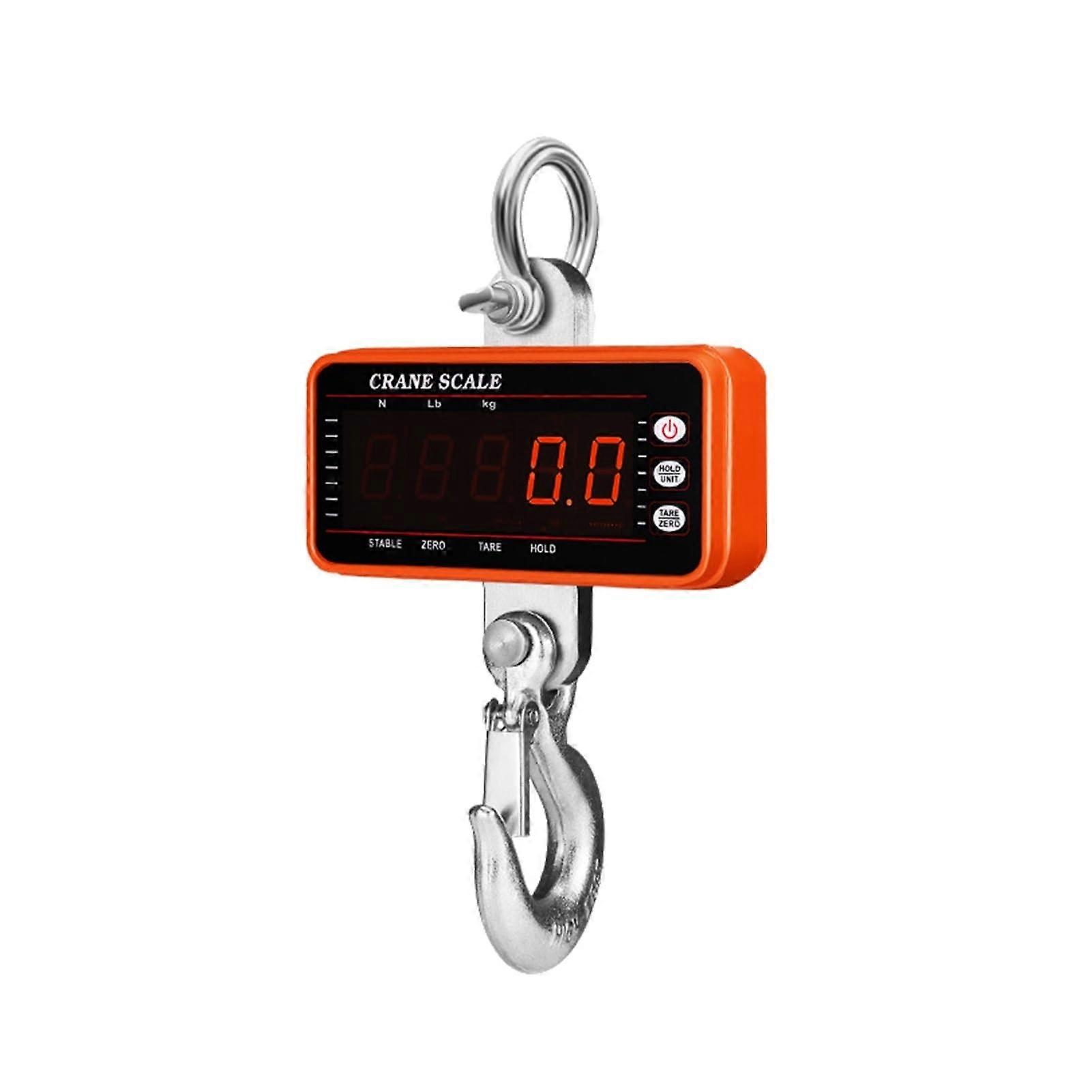 Industrial Hanging Crane Scale 1500kg/3306lbs Heavy Duty Digital Scale with 65ft Remote Control and Dimmable LED Display