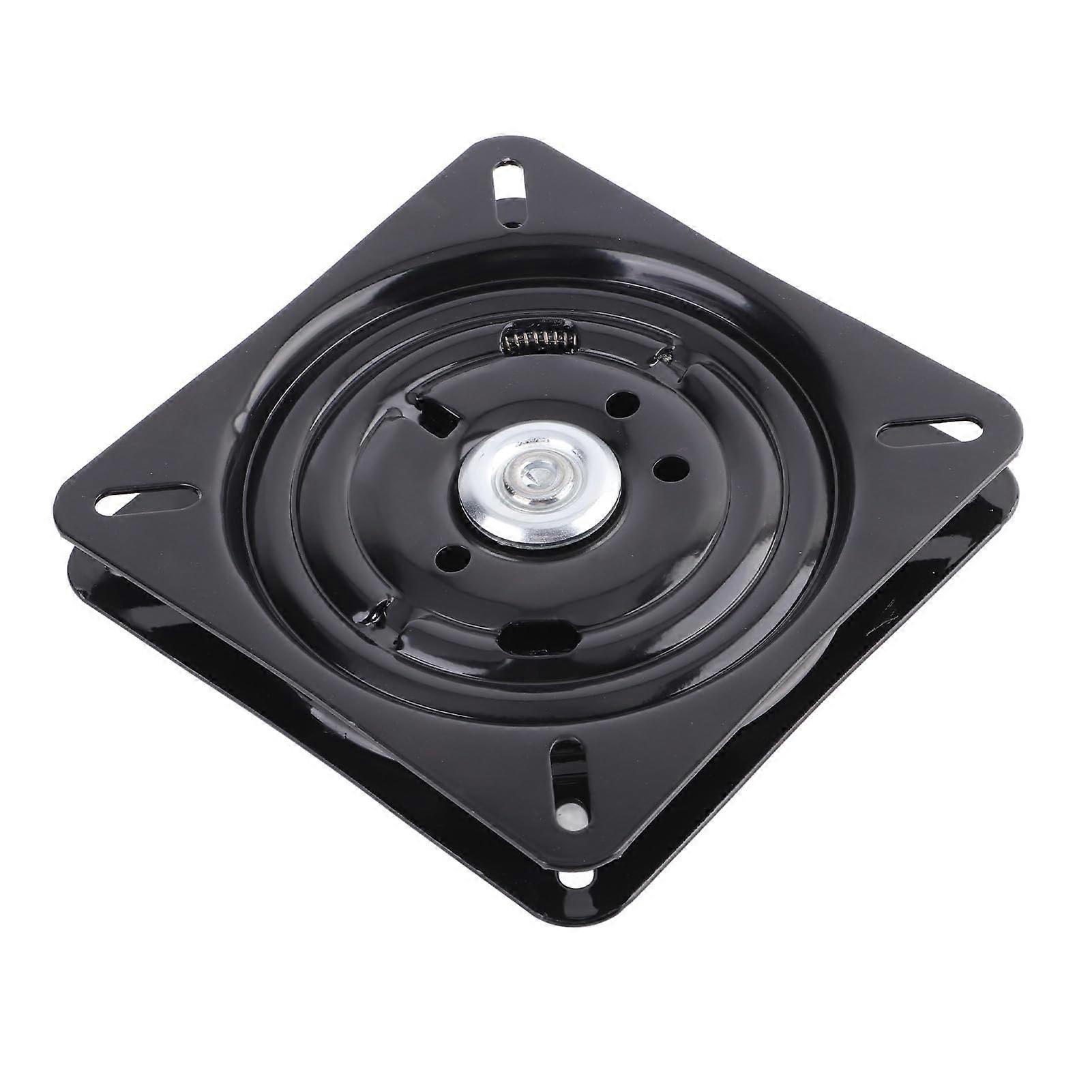 Bar Stool Swivel Plate 7 Inch Black Alloy Steel Turntable Base Compatible with Standard Bar Stools