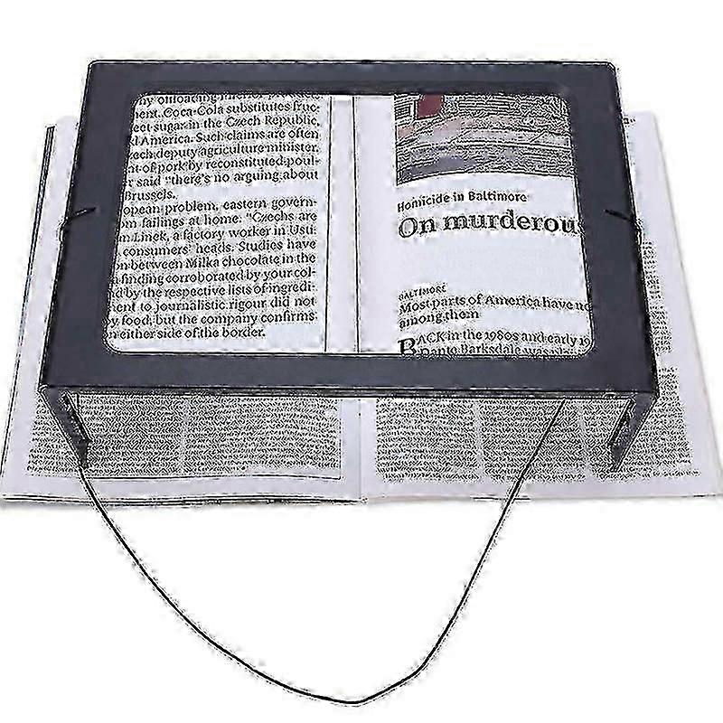 Hands-Free Magnifying Glass With 4 Led Lights - Giant 3x Reading Magnifier Stand For Crafts Hobby Work_cje6 -CN-NEW
