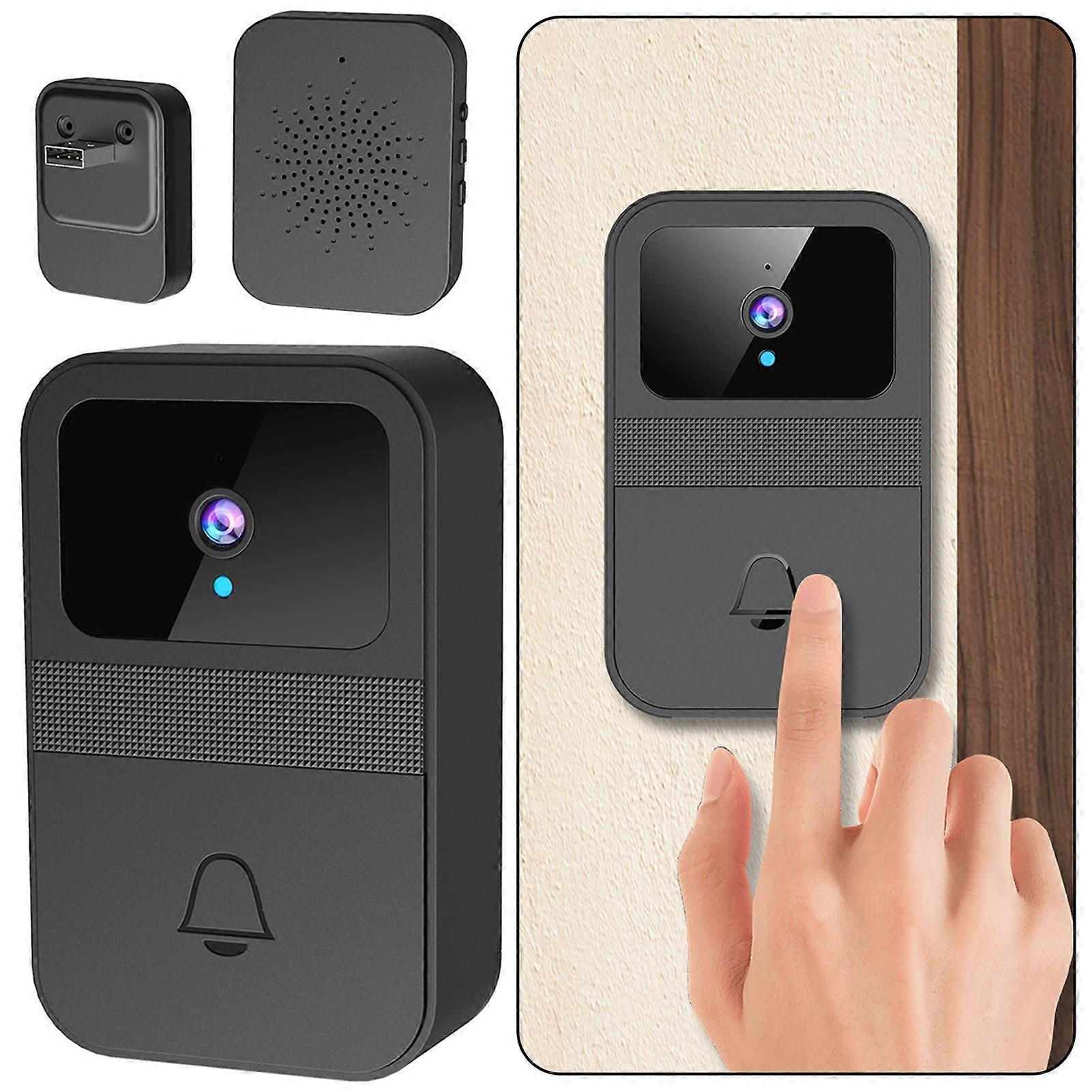 Smart Wireless Remote Video Doorbell, Wireless Two-Way Audio Video Doorbell, Rechargeable Video Doorbell, Smart Video Doorbell