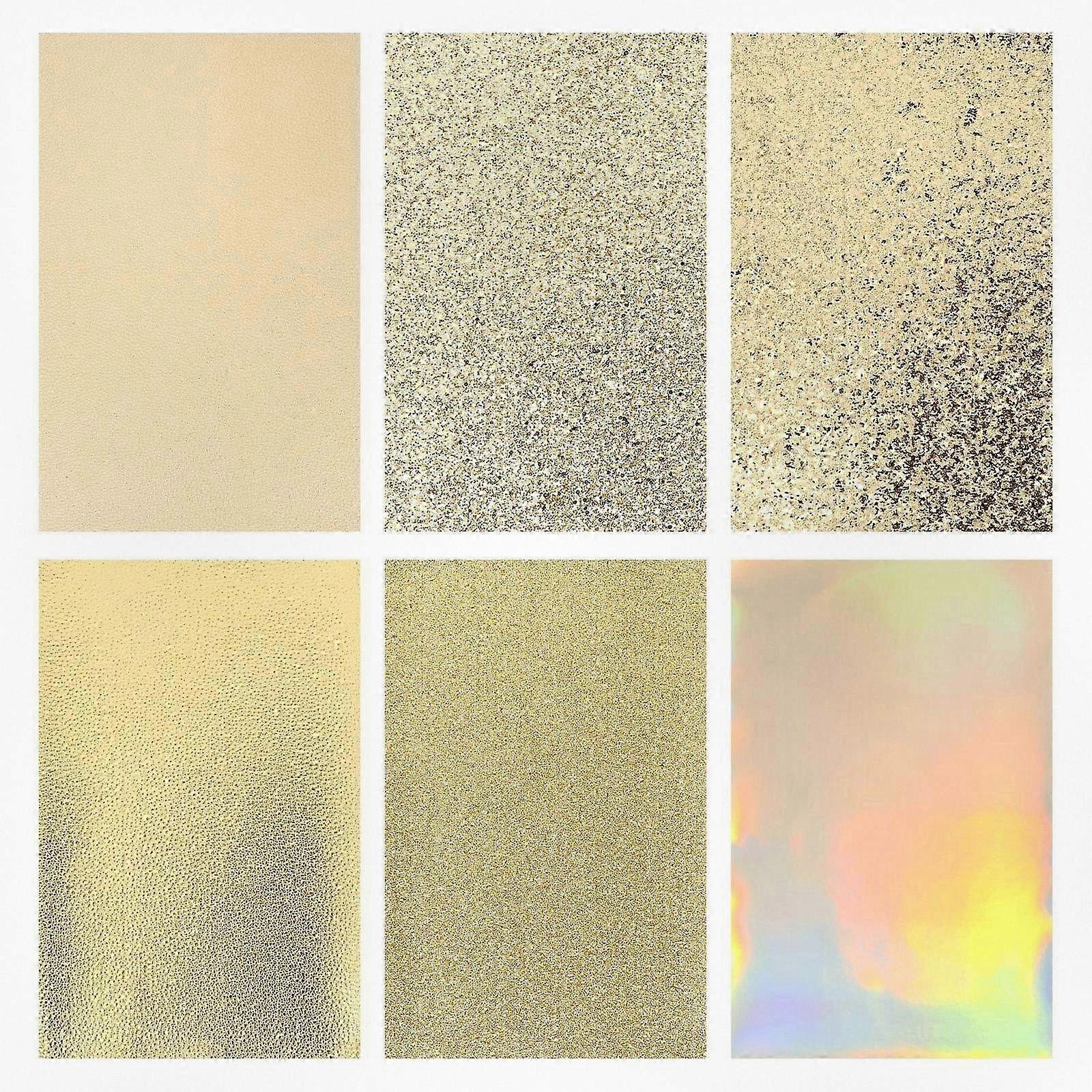 6pcs Artificial Leather Fabric Sheets for DIY Crafts and Sewing Projects, Perfect for Various Creative Uses