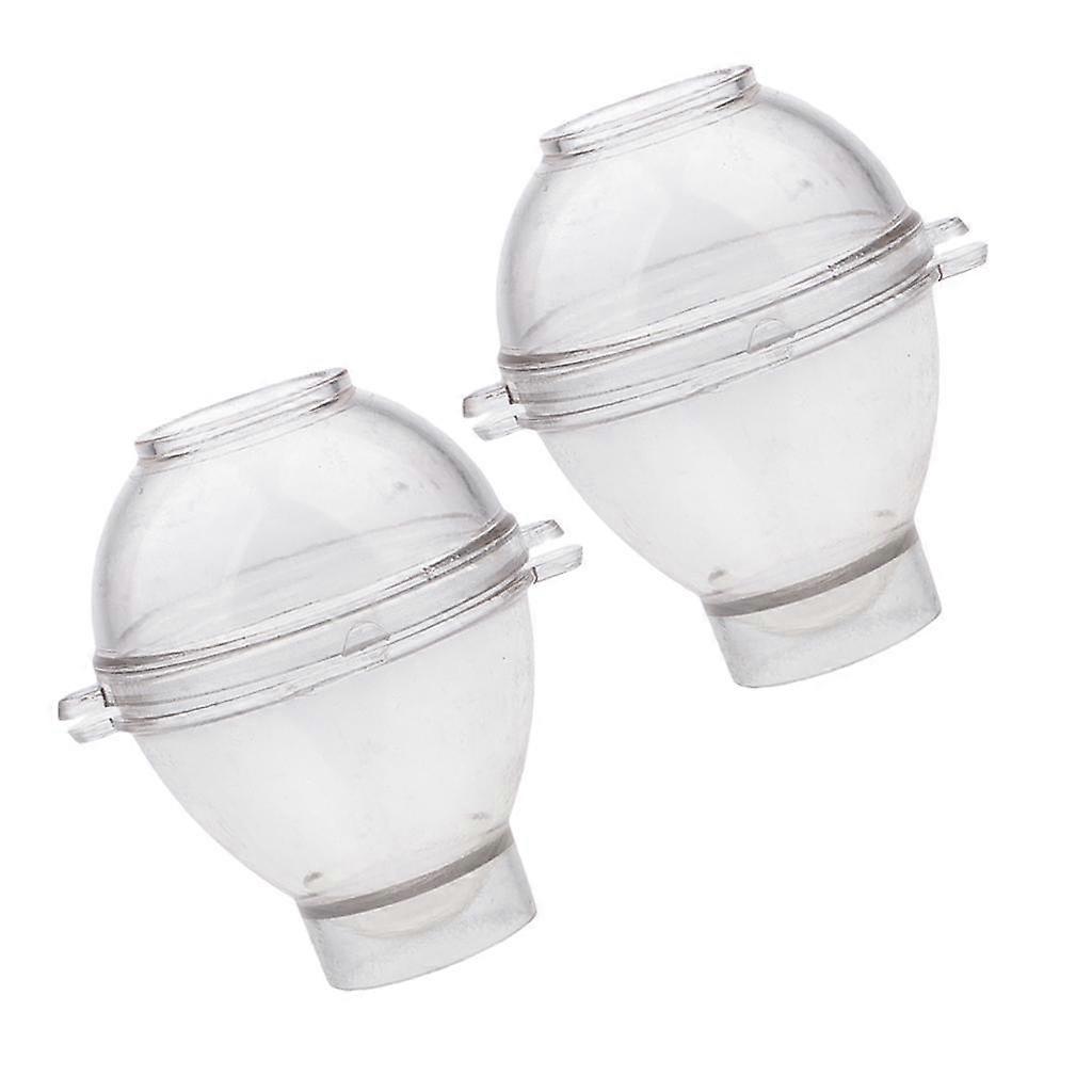 Set of 2 Plastic Egg Shape Round Shape Candle Shape for