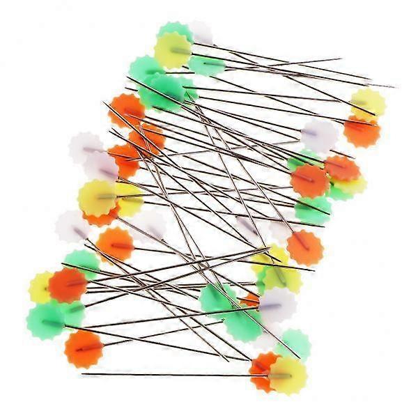 2x 50pcs Sewing Pins Flat Head Dressmaking Quilting Tools Craft Patchwork Pins
