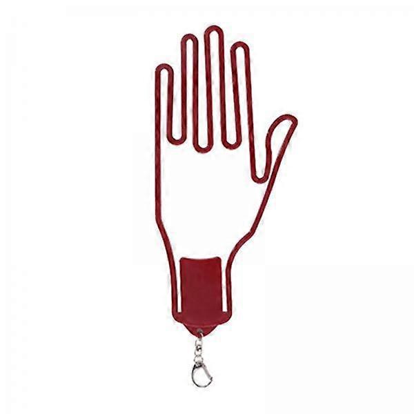 2 Portable Gloves Support Frame Gloves Holder Dryer Rack Red