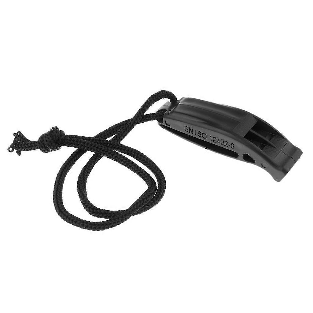 Maritime safety whistle with 25 cm lanyard for the navigation of