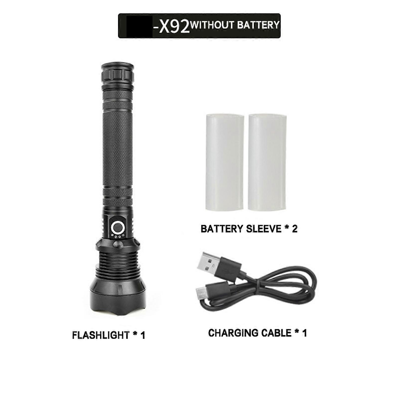 Outdoor Sensor Handhel Rechargeable Portable Flashlight