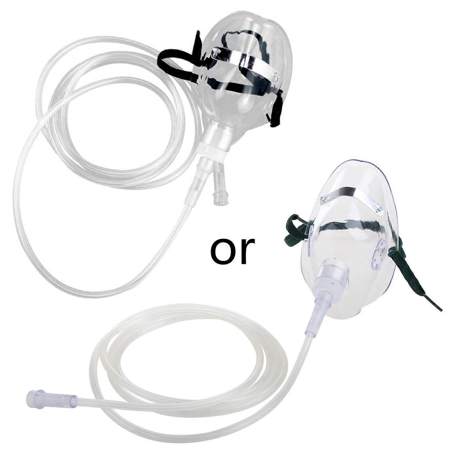 Adults Standard Oxygen Mask for Oxygen Generator, with Flexible Universal Connector Tubing Portable Comfortable to Wear Multicolor
