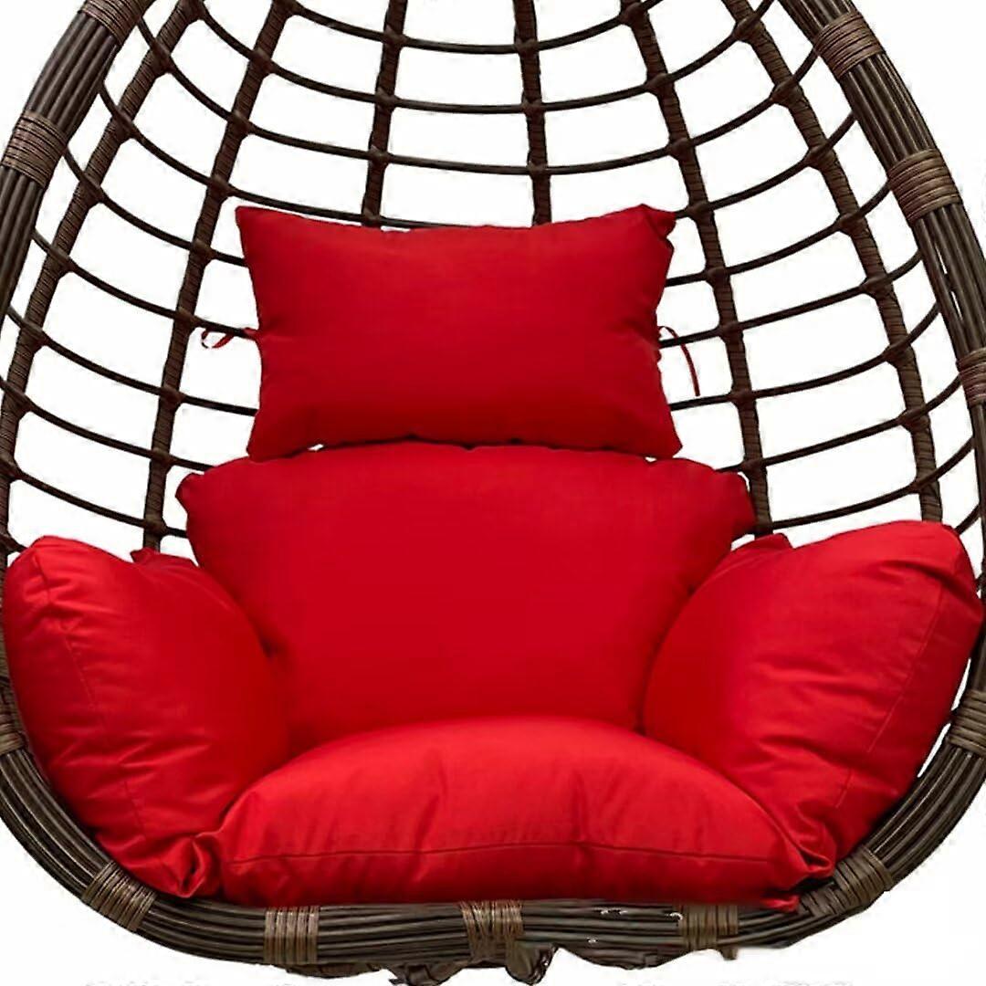 屋外ハンギングチェアクッション、室内装飾品、レッド
