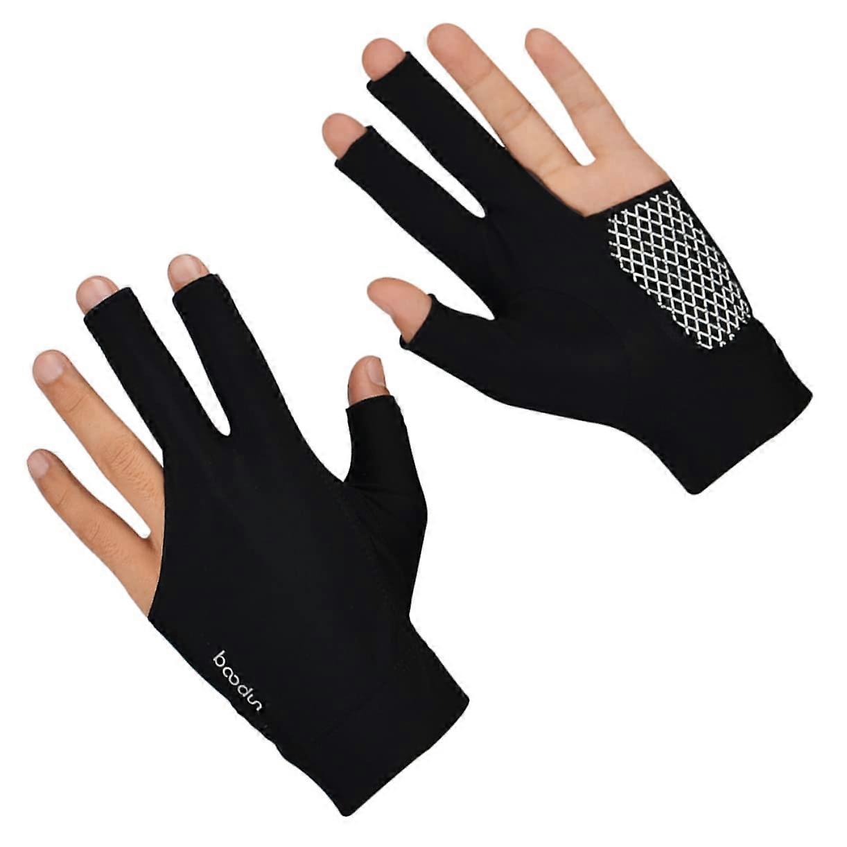 Finger Billiards Glove Breathable Portable Design For Snooker And Pool Enhanced Comfort Precise Shots