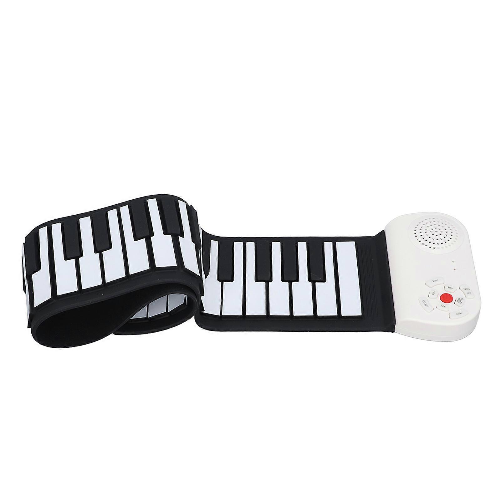 49 Keys Hand Roll Up Piano USB Charging Electric Foldable Piano Keyboard for Kids Beginners Learning