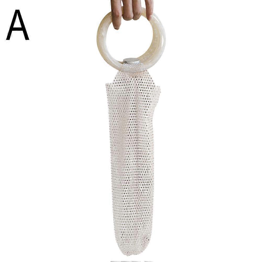 Diamond Rhinestones Wine Bag Elastic Net Sturdy Handle Wedding Gifts Sparkly