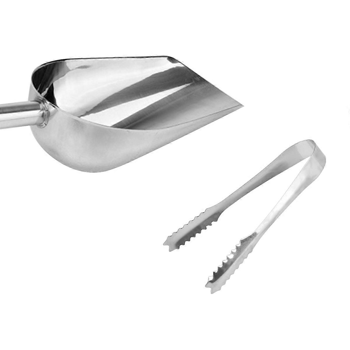 Restaurant Grade Ice Scoop and Tongs, Ideal for Kitchen and Event Planning