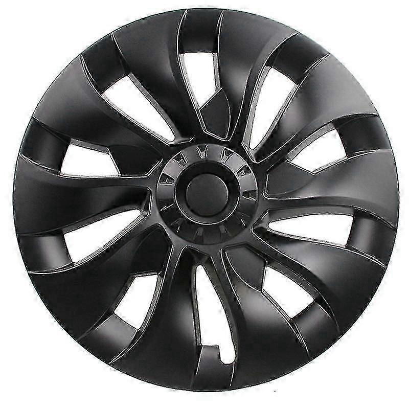 18 Inch Wheel Cover for Model 3, Full Hub Cap Replacement Accessories - Matte Black (Right Side)
