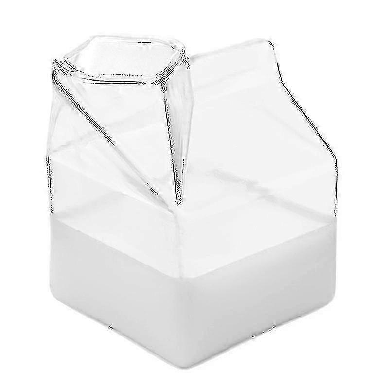 Paquet de 2 mini pichet de lait en verre transparent pour jus de café