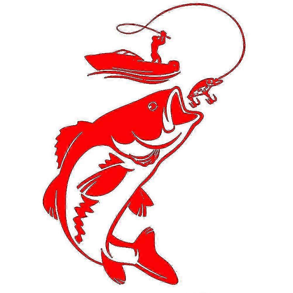 Fishing Boat Reflective Vehicle Decals Sticker Decor for Car Styling and Fisherman Enthusiasts