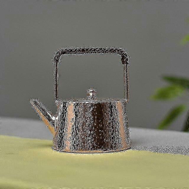 Electric Kettles Hand Hammer Craft Copper Teapot Kettle Thickened Teapot Tea Set Hammer Pattern Single Handle Water